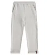 Gucci Web Cotton Jersey Sweatpants In Grey