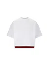 Gucci Web Cropped T-shirt In White