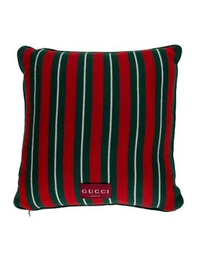 Pre-owned Gucci Web Cushion W/ Tags In Green