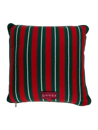 Pre-owned Gucci Web Cushion W/ Tags In Green