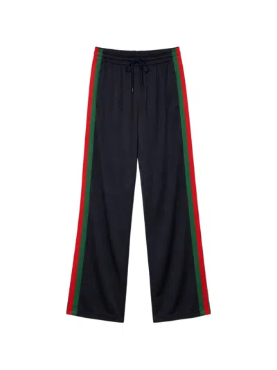 Gucci Web Deatail Trousers In Multi