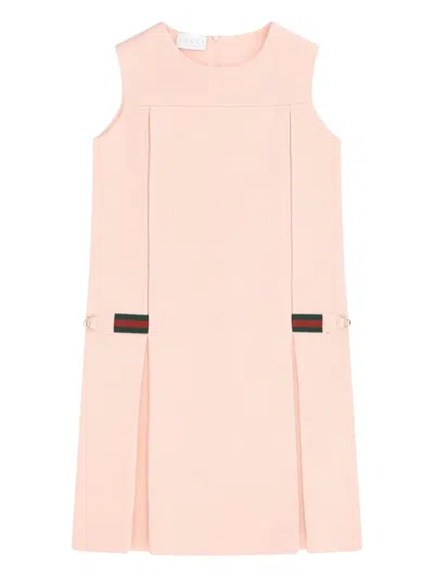 GUCCI WEB-DETAIL COTTON DRESS