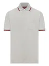 Gucci Cotton Polo Shirt Featuring Web Detail In Gray