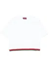 Gucci Web Cropped T-shirt In White