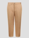Gucci Web-detail Cotton Trousers