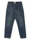 Gucci Web-detail Jeans In Blue