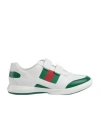 Gucci Web-trim Touch-strap Sneakers In White