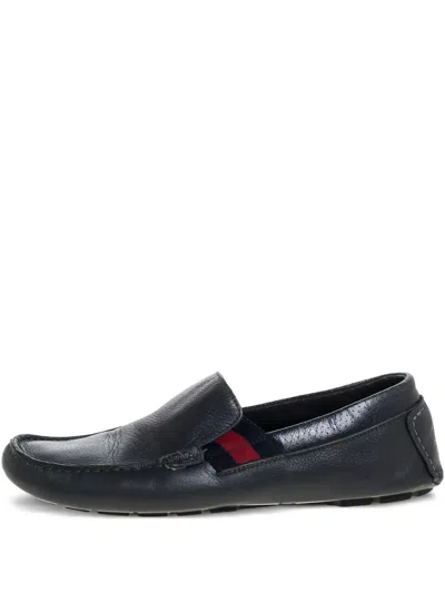 Pre-owned Gucci Web-detail Loafers