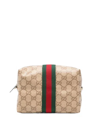 Gucci Web Detail Mini Camera Bag In Nude
