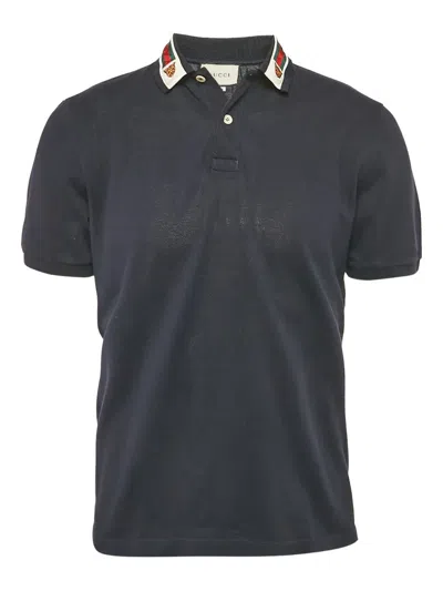 Pre-owned Gucci Web-detail Polo Shirt