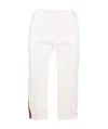Gucci Web-detail Straight-leg Trousers In White
