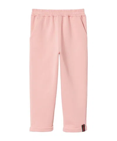 Gucci Web-detail Track Trousers In Pink