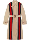GUCCI WEB DETAIL TRENCH JACKET