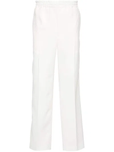 Gucci Web Detail Trousers In White
