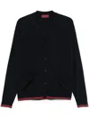 Gucci Web Detail Wool Sweater In Black