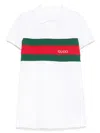 Gucci Web-detailed Dress In White