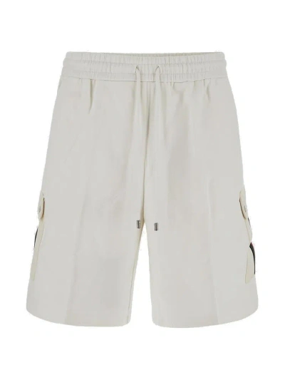 Gucci Web Detailed Jersey Shorts In White