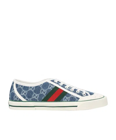 Gucci Lace-up Low-top Sneakers In White