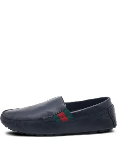 Pre-owned Gucci Web-detailed Loafers