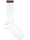 Gucci Web Detailed Socks In White