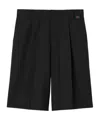 Gucci Tailored Mid-thigh Shorts With Finish In Black