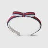 Gucci Web Fabric Headband In Blue