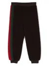 Gucci Web Faux-shearling Track Pants In Brown