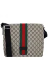 Gucci Web Flap Messenger Bag Gg Coated Canvas Medium (authentic Pre-loved) In Multi
