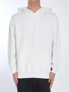 Gucci White Hoodie With Maxi Web Print On The Hood And Kangaroo Pocket On The Front In Cotton Man In White
