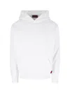 Gucci White Hoodie With Maxi Web Print On The Hood And Kangaroo Pocket On The Front In Cotton Man In White