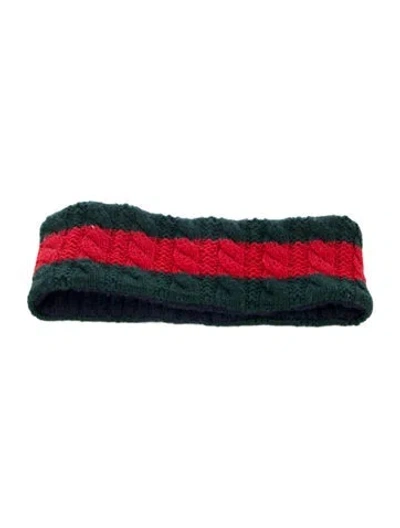 Pre-owned Gucci Web Knit Headband In Multi