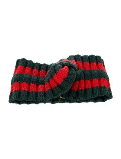 Pre-owned Gucci Web Knit Headband In Multi