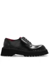 Gucci Web Lace-up Shoes In Black