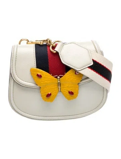 Pre-owned Gucci Web Linea Totem In Neutrals