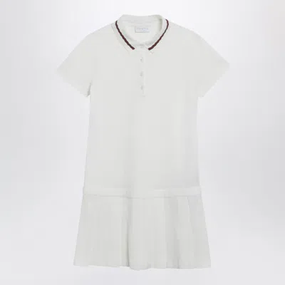 Gucci Web Logo Mini Polo Dress In White