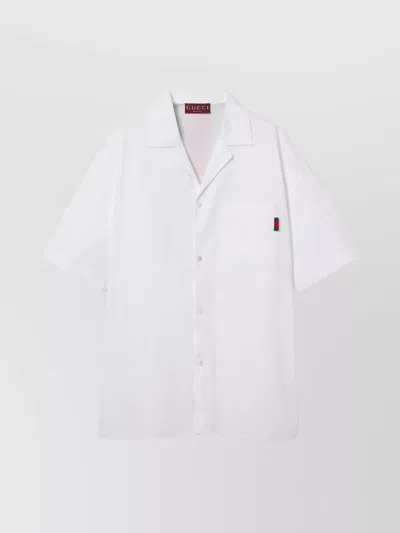 GUCCI WEB LOOP DETAIL SHIRT