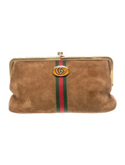 Pre-owned Gucci Web Ophidia In Brown