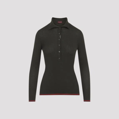 Gucci Web Polo M In Black