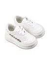Gucci White Sneakers For Kids With Logo In White