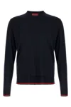 Gucci Web Ribbon Jersey Sweaters And Cardigans Blue