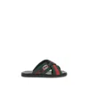 Gucci Web Sandals With Interlocking G