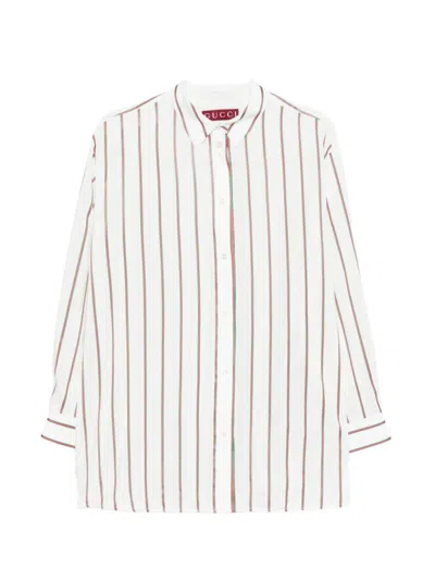 Gucci `web` Shirt In White