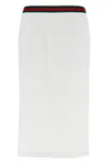 Gucci Web Skirt Skirts White In White