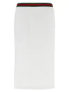 Gucci Web Skirt Skirts White In White