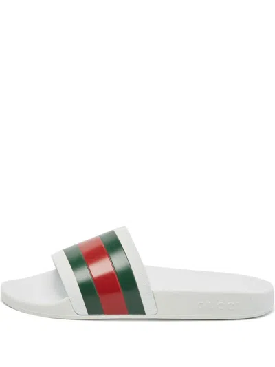 Pre-owned Gucci Web Slides