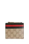 Gucci Web Small Wallet In Pattern