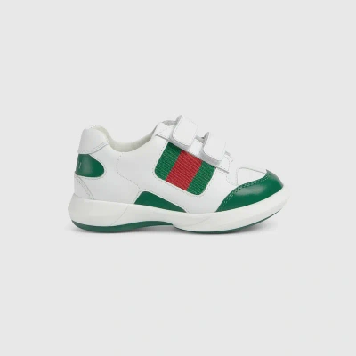 Gucci Babies' Web Sneaker In White