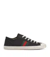 Gucci Herren-sneaker Mit Web In Black