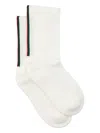 Gucci Web Socks In White