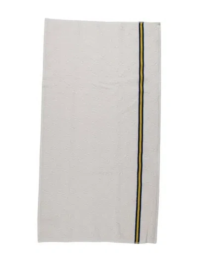 Pre-owned Gucci Web Sports Towel In Blue